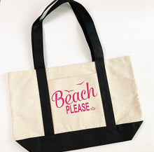 Load image into Gallery viewer, BEACH Please Tote bag
